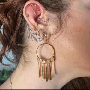 Elegant Gold Dangle Earrings